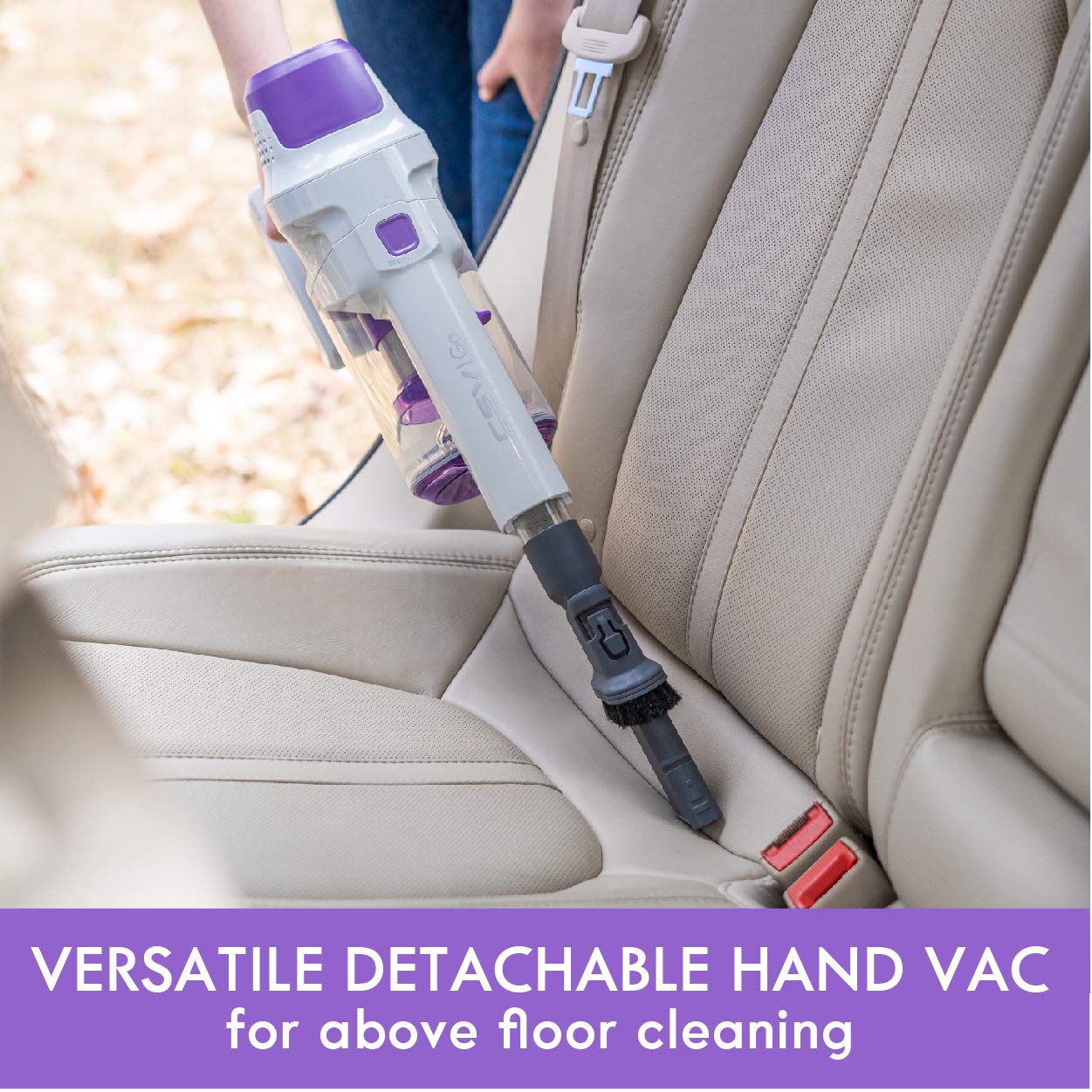 Kenmore 21.6V Lightweight 2-in-1 Vacuum, Hybrid, HEPA Filter, Lithium Ion Battery, 2-Speed Settings, Combo Tool Cordless Stick Vac, Purple - Image 5